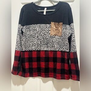 Vanilla bay size, large, long sleeve shirt